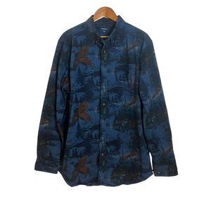 Croft & Barrow pheasant patterned button down shirt